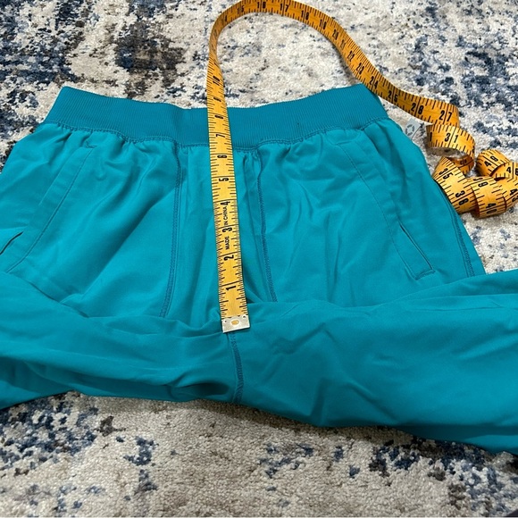 Cherokee Teal Blue Workwear Revolution Natural Rise Tapered Leg Jogger Scrubs - Picture 8 of 9